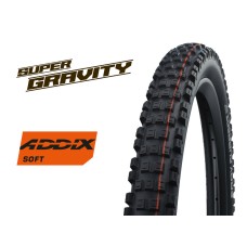 צמיג שוולבה אדי קורנט אחורי טיובלס Schwalbe Eddy Current Rear Super Gravity ADDIX Soft EVO SnakeSkin TLE 27.5x2.60